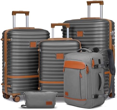 Amazon.com | SHOWKOO Luggage Sets 3 Piece Hardside Expandable