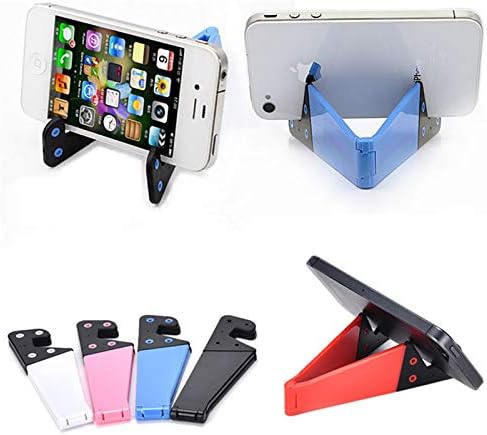 HILGAR Portable Lightweight Universal Multipurpose Foldable Bracket Mobile Phone Stand Grip Mount Holder for Home/Bed/Desk/Table for Smartphone and Tablet for Charging/Movie Watching/Video Recording