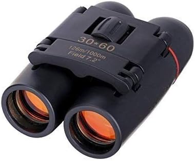 SHINE Mini Outdoor Binocular 30 × 60 Times The Telescope Wide Field of Vision Colored Lens, Orange,Black - Image 3