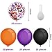 Tatuo 80 Pieces Halloween Balloons Set Confetti Balloons Latex Balloons for Birthday Baby Shower Wedding Graduation 4th of July Decorations, 12 Inch (Black, Orange, Purple)