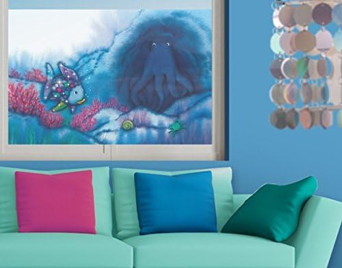 Fensterbild Der Regenbogenfisch Tintenfisch In Der Hohle Kinderzimmer Nordsud Fenstersticker Fensterfolie Fensteraufkleber Fenstertattoo Glas Sticker Fensterdeko Fensterdekoration Grosse 36cm X 54cm Amazon De Kuche Haushalt
