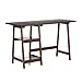 SEI Furniture Langston Spacious A Frame 2 Fixed Shelves Desk, Espresso