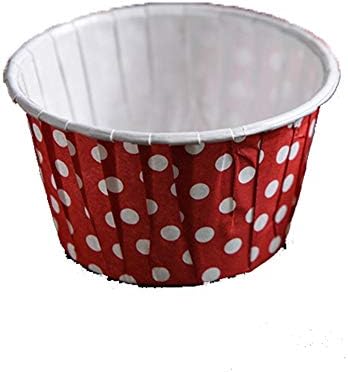 MFHYSJ Paper cake cup cake box liner muffin kitchen wedding baking party multicolor, red trumpet