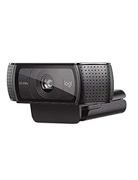 Cámara  HD Pro C920 Logitech, visualización panorámica 1080P videollamadas y grabación, Negro