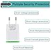 European Plug Adapter, USINFLY Europe Travel Charger 3-Pack 2.1A/5V EU Dual USB Wall Charger Block for Phone X 8/7/6/6S Plus, Pad, Samsung Galaxy S8/S7/S6 Edge, Android Phone