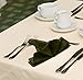 Utopia Kitchen Olive Cloth Napkins [12 Pack, 18x18 Inch] Absorbent Cotton Blend Washable and Reusable for Dinner, Restaurant, Lunch, Wedding and Hotel