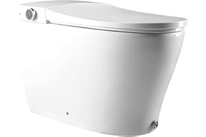 BidetMate 6000 Series Intelligent Bidet Japanese Toilet Combination – Hands-Free Open/Close toilet and bidet – Instant Heated Water, Dryer, & Seat – Quick Drying Cyclone-Dri, Auto Flush, Night Light