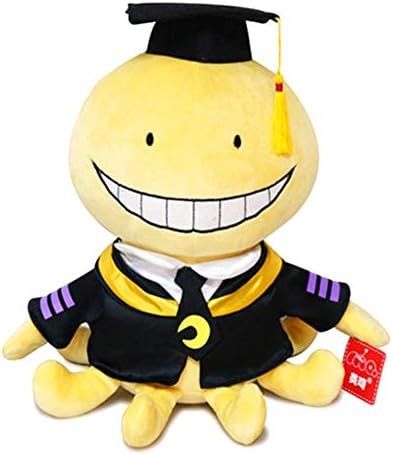 Sbarden Assassination Classroom Anime Korosensei Octopus Plush Toy Doll Super Soft Cute PP Cotton Plush Toy Anime Peripheral Cushion Pillow Anime Fans Gift(L)