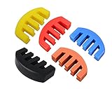 YMC Heavy Rubber Violin Mute 4/4 Violin Ultra Practice Mute-5 colors,Pack of 5