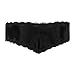 CHICTRY Men's Lace Floral Bikini Briefs Underwear Sissy Pouch Crossdress Panties Black X-Large(Waist:32.0-38.0