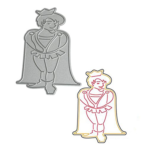 Botrong Cute Metal Cutting Dies Stencil DIY Scrapbooking Embossing Album Paper Card Craft (A:67mm90mm)