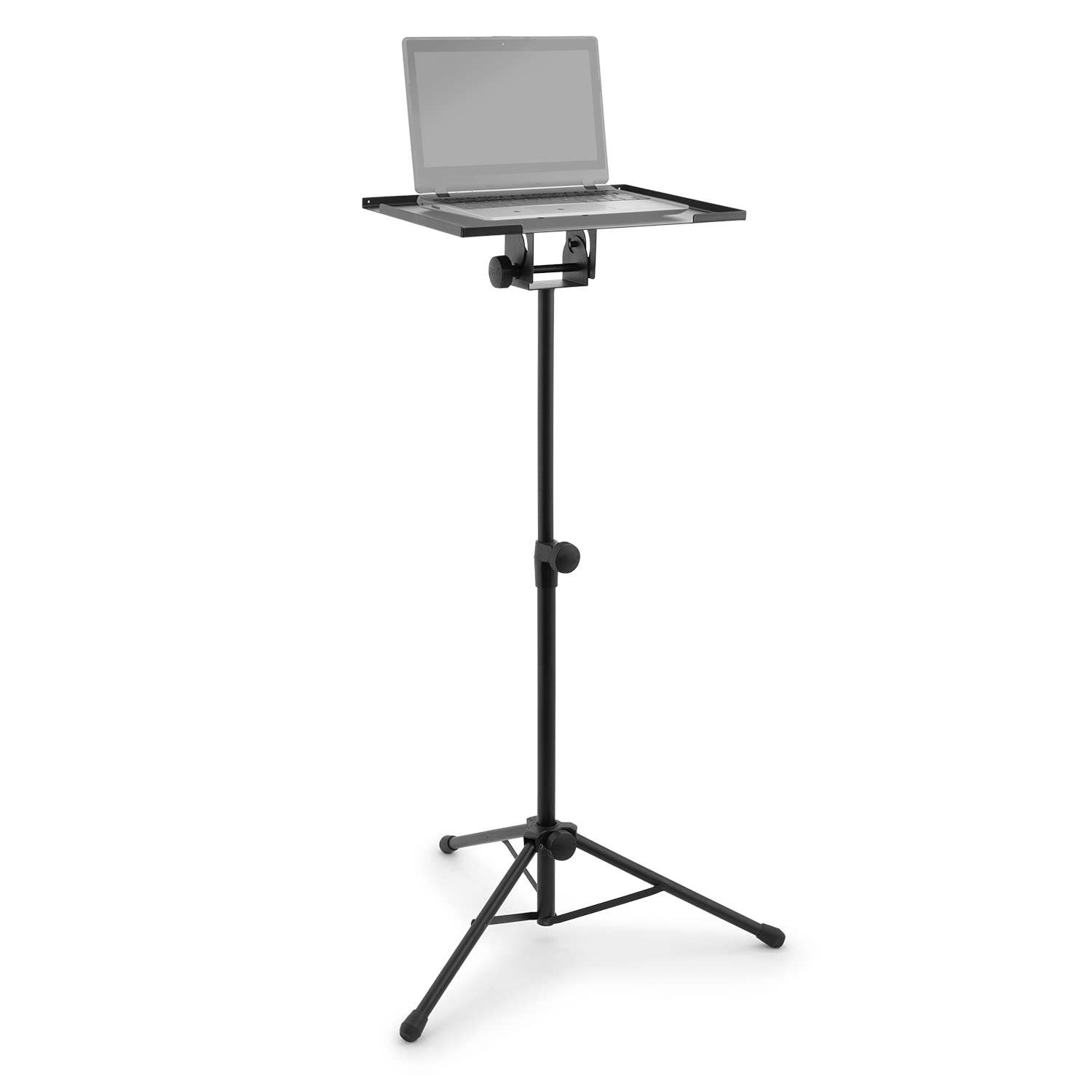 TIGER LEC7HD-BK Laptop or Projector Stand - Height Adjustable with Tripod Legs - Black