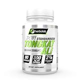 Herbolab Tongkat Ali Root Extract 1:200 - Nature's Best Testosterone Booster and Most Potent Aphrodisiac - 1 Month Supply