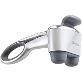 Brookstone B-HHP-650J Cordless Neck, Back Percussion Massager Deep Kneading Dual-Node Portable Light-Weight Rechargeable Brookstone Max 2, Silver ()