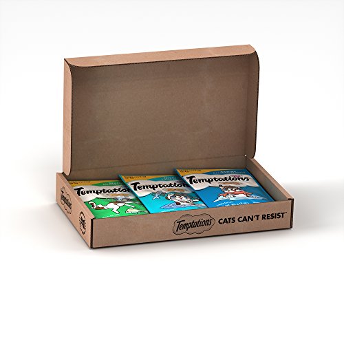 TEMPTATIONS Classic Treats for Cats Seafood Lovers 3 Ounces (6-Pouch Variety Pack); With Our Mouthwatering Menu We Have a Flavor For Every Feline