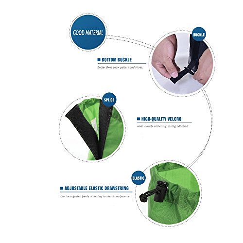 Tsonmall Hiking Gaiters Waterproof Breathable Snow Gaiters Leg for Men Womens Walking Climbing Hunting