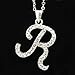 Soulbreezecollection Initial Letter R Pendant Necklace Charm Ladies Teens Women Fashion Jewelry Charm