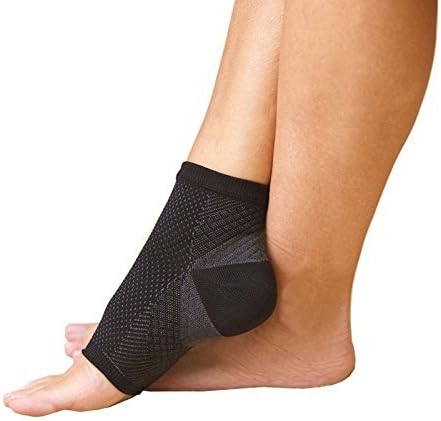 ASRockyUSA Ankle Sleeve (2 Pair) Compression Foot Heel Socks Plantar Fasciitis