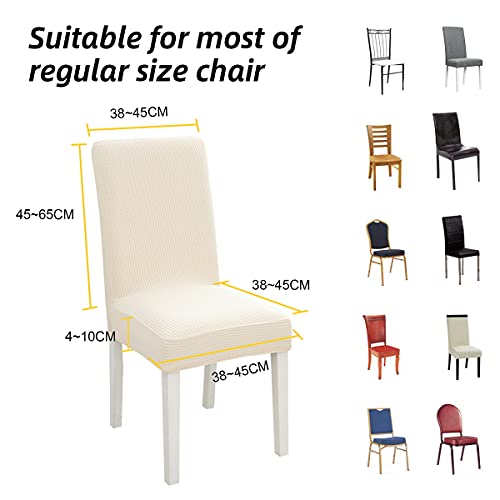 Dining Room Chair Cover Stretch Dining Chairs Covers Dinning Parsons Slipcovers | Beige