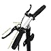 BEYOUR WALKER Folding Knee Walker for Foot Injuries with Dual Braking System Crutches Alternative, White