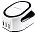 Wireless Charging Pad Stand Station - 3 Fast Charge USB Charging Ports
