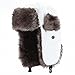 YESURPRISE Trapper Warm Russian Trooper Fur Earflap Winter Skiing Warm Hat Cap Women Men Unisex Windproof Army White
