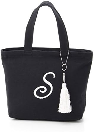 Amazon Jewelna Rose ジュエルナローズ イニシャルトート ブラック2 天ファスナー付 S Jewelna Rose ジュエルナローズ トートバッグ