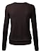 MBJ WSK780 Womens Keep It Classic V Neck Cardigan XL Brown
