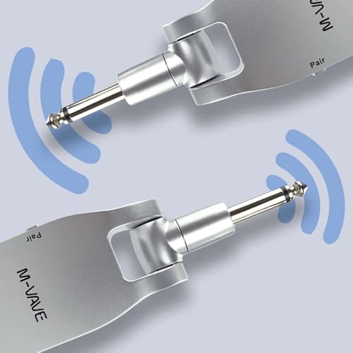 M-VAVE VEDO Sistema Sem Fio Profissional 2.4GHz para Guitarra e Baixo - Transmissão Digital 24bit/48KHz, Baixa Latência (<12ms), Alcance de 30m Bateria Recarregável 7.5h Compatível com Amplificadores