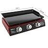 Royal-Gourmet-PD1301R-24-Inch-3-Burner-Portable-Table-Top-Gas-Grill-Griddle-25500-BTUs-Red
