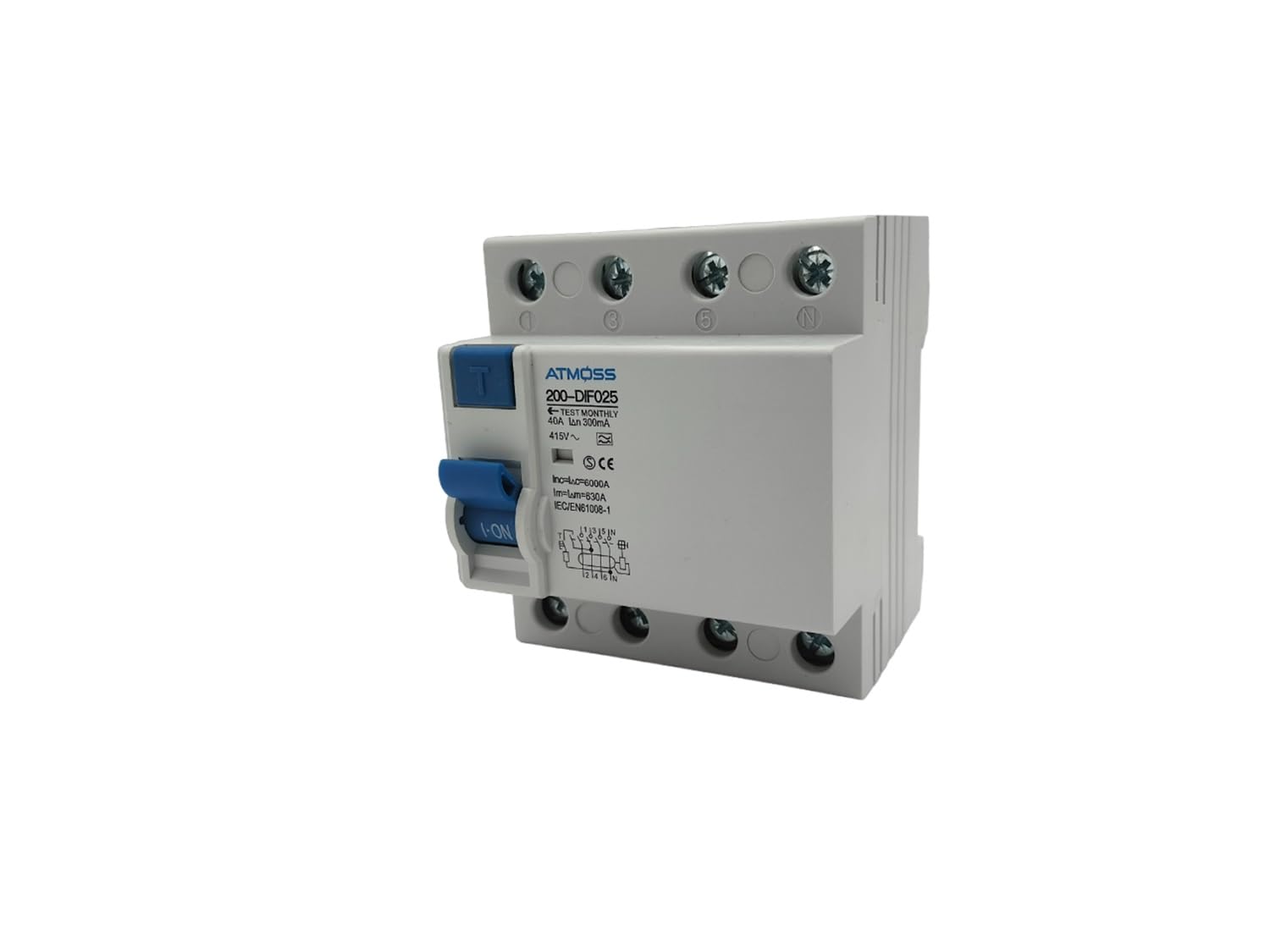 Super Immunized SI Differential Switch, 300mA, 4P, 40A, 10KA | Class A and 10kA | 300mA | RASMACOR