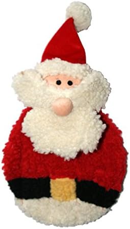 Hip Doggie Krinkle and Squeak Holiday Plush Christmas Dog Toys - Santa