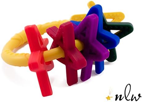 Teething Ring - Wonderful Wishes Baby Teether Toy - Soothes Sore Gums - Provides The BEST Symptom Relief For Your Infant &amp; Promotes Healthy Tooth Development - 100% Pure Food Grade Silicone - BPA Free