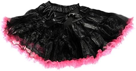 Girls Black and Hot Pink Monster High Inspired Tutu Skirt