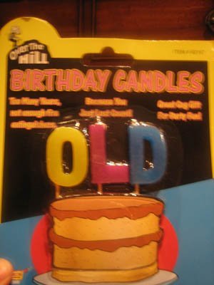 OLD Over The Hill Birthday Candles