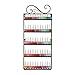 DAZONE 3 in 1 Nail Polish Wall Rack Organizer Holds 200 Bottles Nail Polish Shelf 3 pcs Included Black