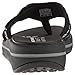 Skechers Women's Upgrades Marina Bay Flip Flop,Black/White,7 M US