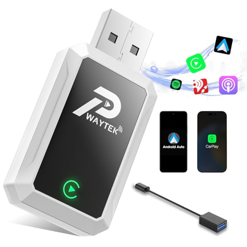Photo 1 of Wireless CarPlay Adapter for Apple iPhone/Android Auto, 2 in 1 Mini Portable Car Play Wireless Dongle, Instant Connect for Convert Wired to Wireless CarPlay from iOS 10+/Android 11+