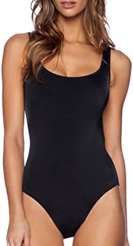 Women's Retro Elastic High Waist Bikini Set Chic Swimsuit High Cut Low Back One Piece Bathing Suits