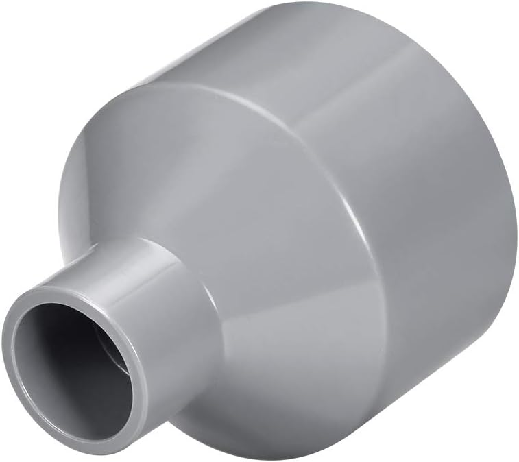 sourcing map PVC DWV Reducing Coupling Schedule 40 Gray 20mm x 50mm Socket 2Pcs, Gray,yellow, 50mm x 20mm - Image 4