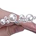 eBoot 6 Pack White Pearl Bridal Wedding Hair Pins Decorated Hairpins for Women and Girls