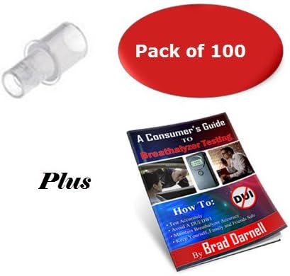 AlcoMate Breathalyzer Mouthpieces - Pack of 100