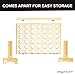 Play Platoon Giant Connect Game Outdoor, Join 4 in a Row with Coins, Case and Rules - Extra Large Yard Games for Adults and Family - Natural Wood