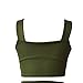 Prograce Women's Sexy Criss Cross High Waisted Bandage 2PCS Bikini Set, 2XL Army Green