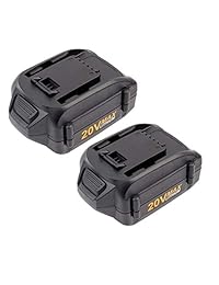 VANON - Batería recargable de repuesto 4.0Ah 20V Max Li-ion para Worx WA3520 WG151s WG155s WG251s WG255s WG540s WG545s WG890 WG891., Paquete de 2, Negro