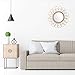 Jingolden Rattan Dressing Mirror Innovative Art Deco Round Mirror Home Decoration Equipment Living Room Wall Hanging Mirror Kitchen Bathroom Mirror