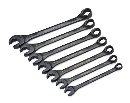 Crescent 7 Pc. X6 Black Oxide Spline Open End Ratcheting Combination Metric Wrench Set - CX6RWM7 - //medicalbooks.filipinodoctors.org