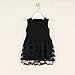 FEITONG Kids Baby Girls Leopard Printing Short Sleeveless Dress (6-7Y, W-Black)