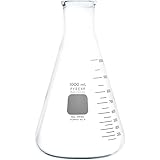 PYREX Narrow Mouth Erlenmeyer Flask with Heavy Duty Rim - Borosilicate Glass Flask – Premium Glass Chemistry Flask for Labora
