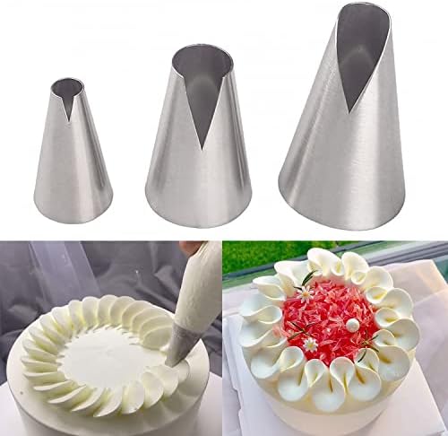 Russian Piping Tip For Cake Decorating - Extra Large Stainless Steel Frosting Tip For Flowers, Rosettes